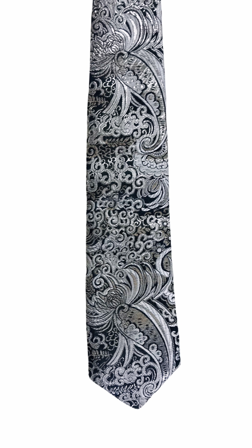 Miniatura: Suit Collar - White with Black & Silver Collar