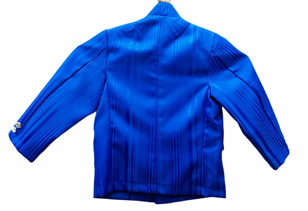 Thumbnail: Chinese Collar Kids Blazer - Royal Blue (89#)