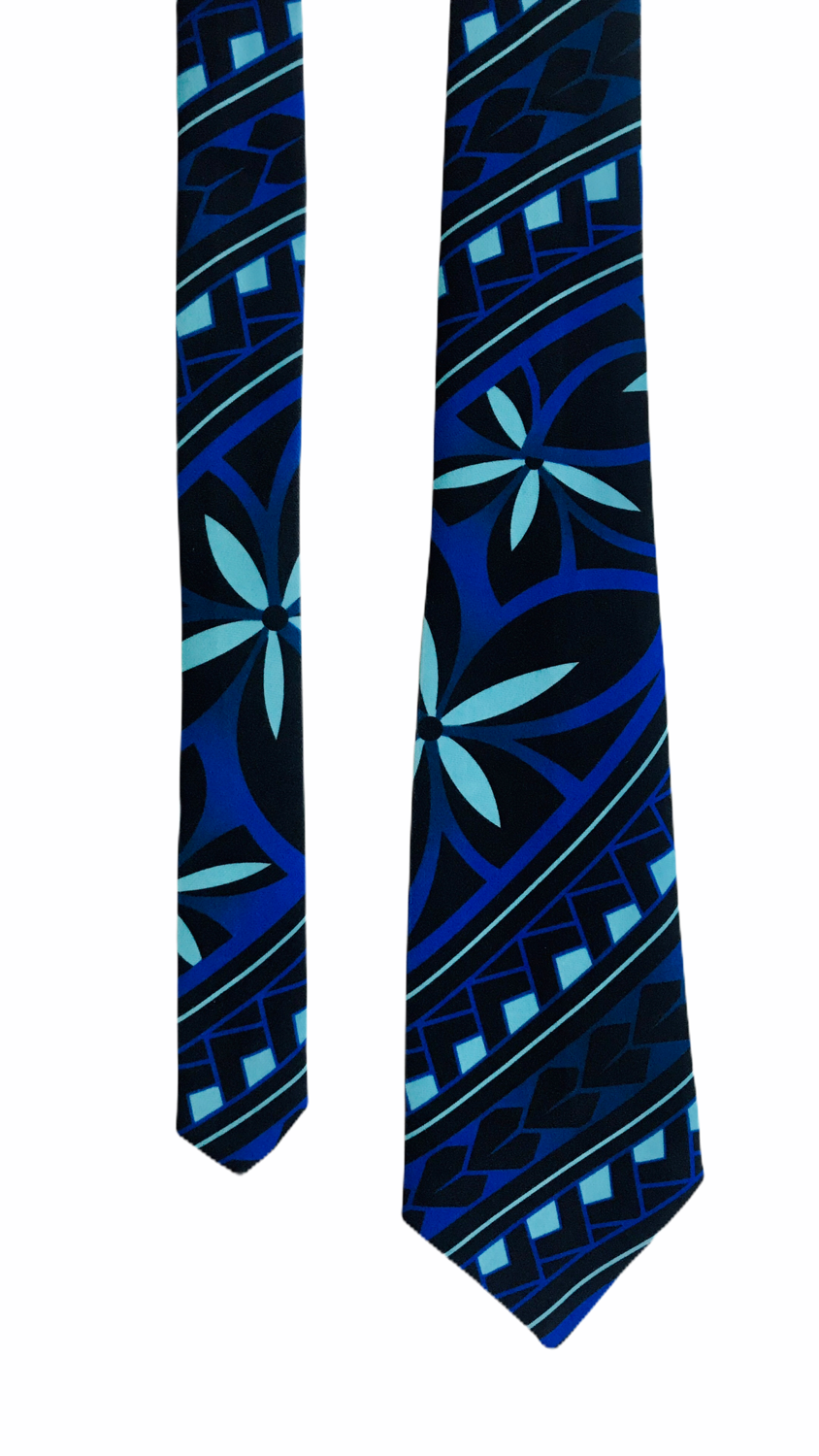 Miniature : Blue Texture Pattern Tie