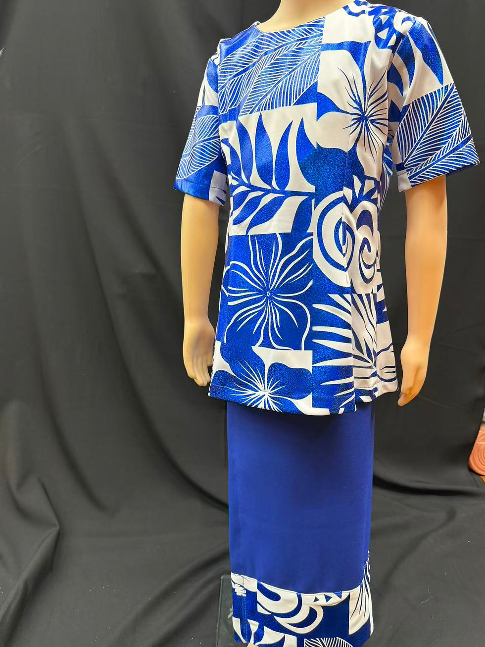 Miniatura: Kids White & Blue puletasi
