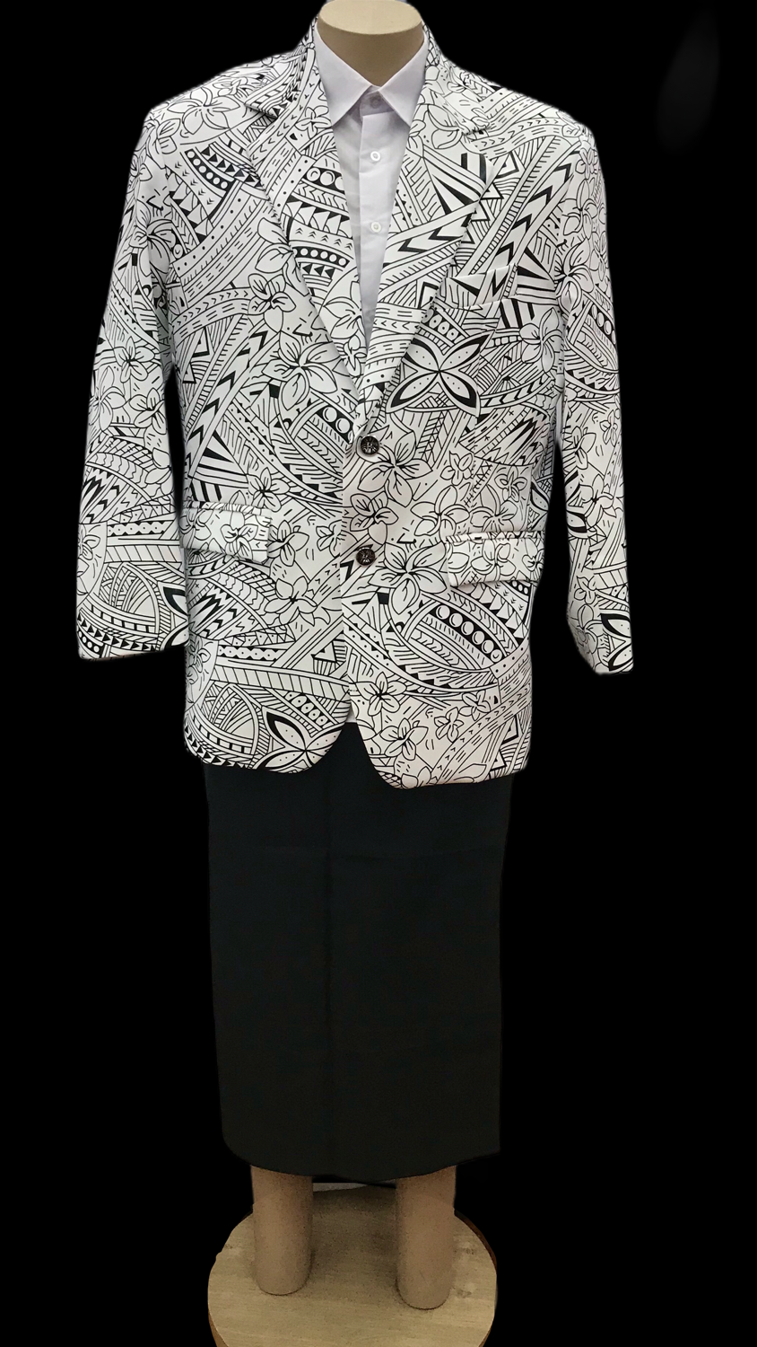 Thumbnail: Suit Texture - White & Black Suit