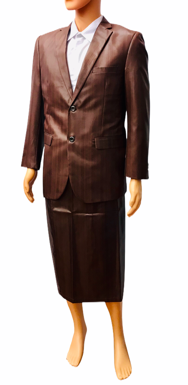 Miniatura: Suit Texture - Brown Stipe Suit