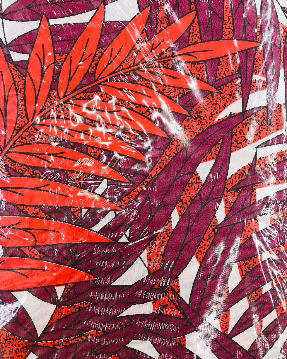 Thumbnail: Printed Shirting - Red with Texture