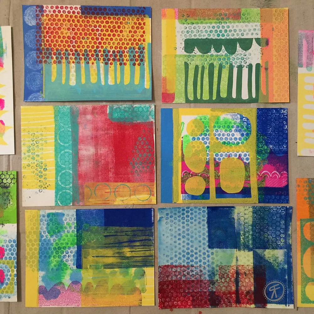 Art with Andi! Gelli prints