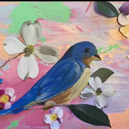 Art with Andi! Bluebird Glossy