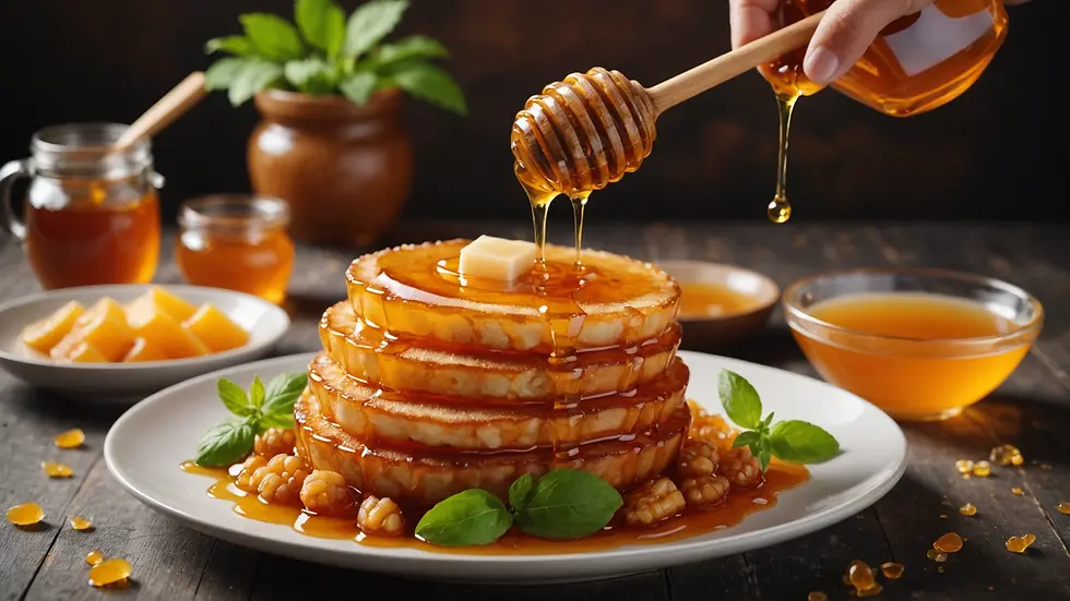 Delicious dishes featuring honey