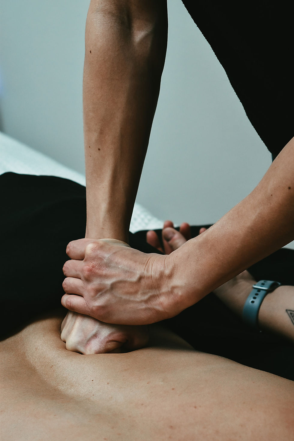 Low back deep tissue massage