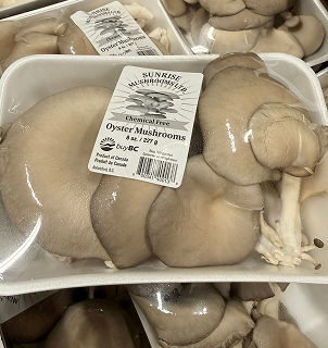Package of Sunrise Mushrooms Ltd. Oyster Mushrooms