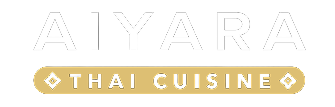 Aiyara Thai Cuisine logo with white text on a black background.