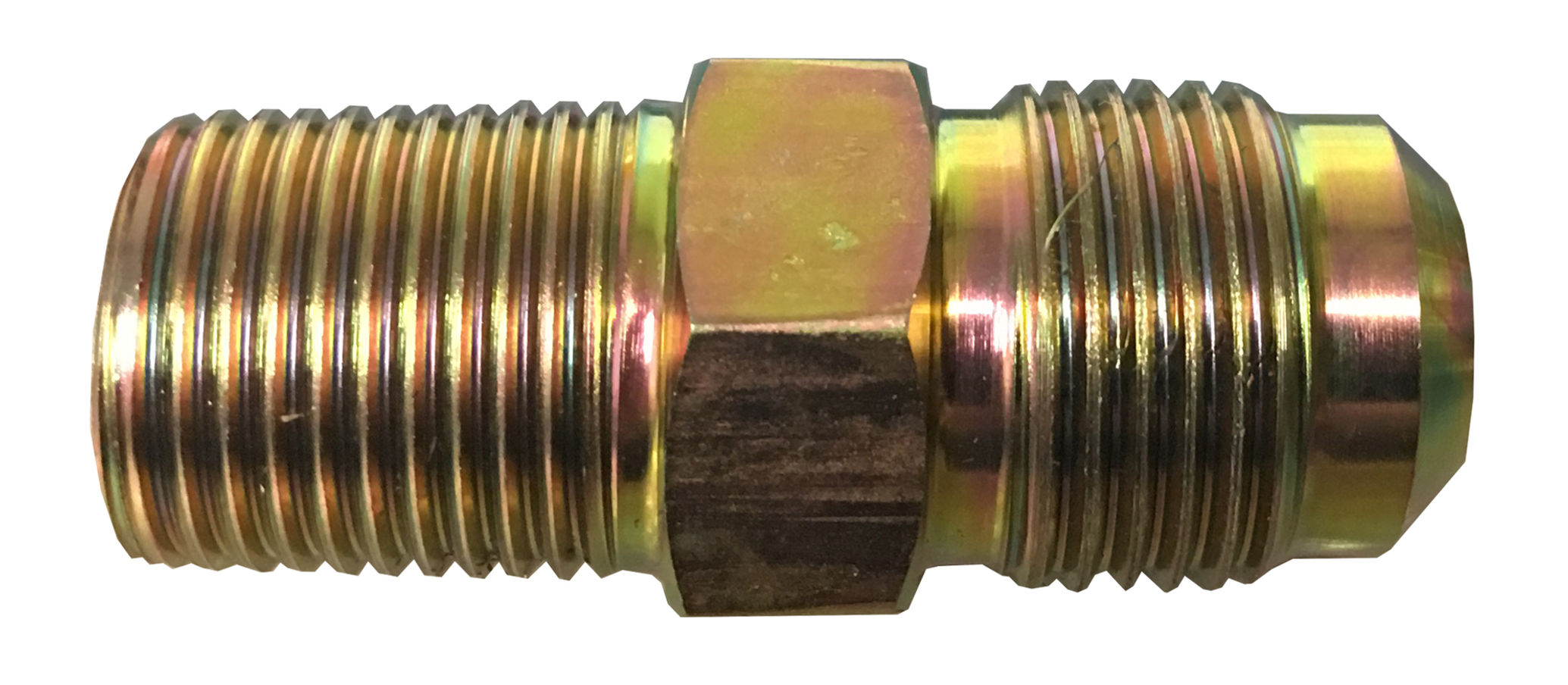 1/2" x 3/8" Steel Gas Flare Male Fitting