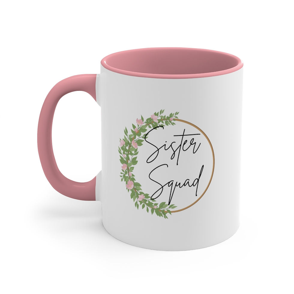 Thumbnail: Sister Squad Accent Coffee Mug, 11oz