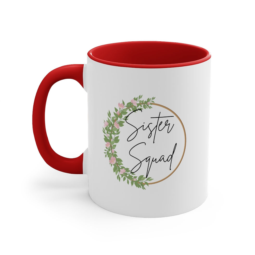 Thumbnail: Sister Squad Accent Coffee Mug, 11oz