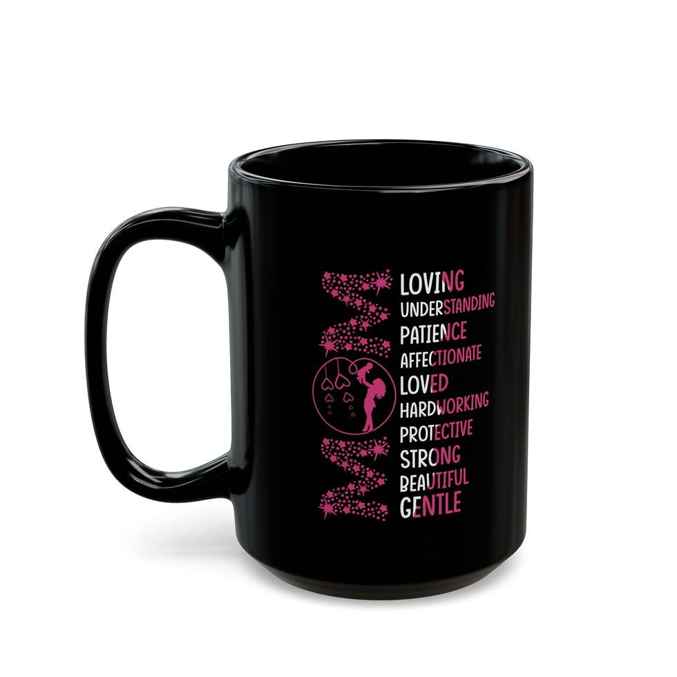 Thumbnail: Mom Inspirational Black Mug (11oz, 15oz)
