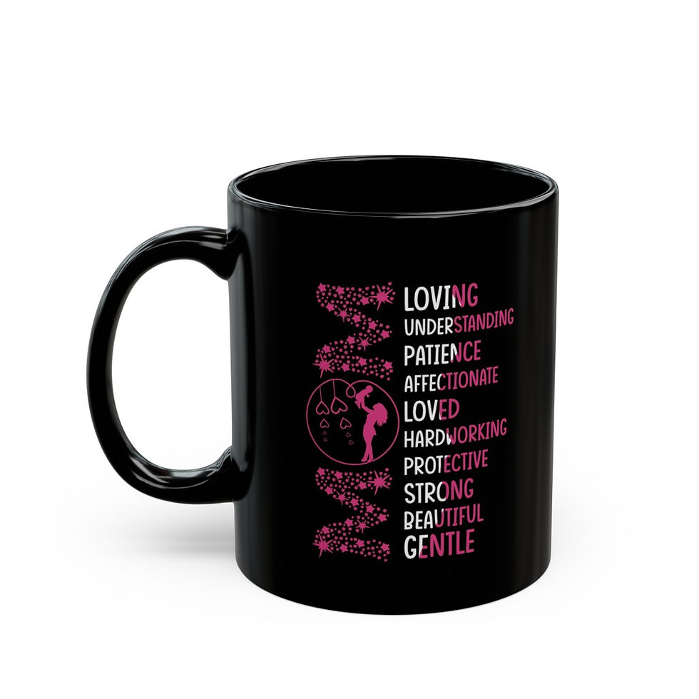 Thumbnail: Mom Inspirational Black Mug (11oz, 15oz)