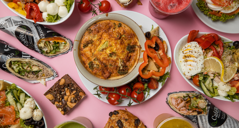 Arranged Food and Objects