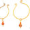 Thumbnail: Aura Purification Carnelian & Copper Hoops