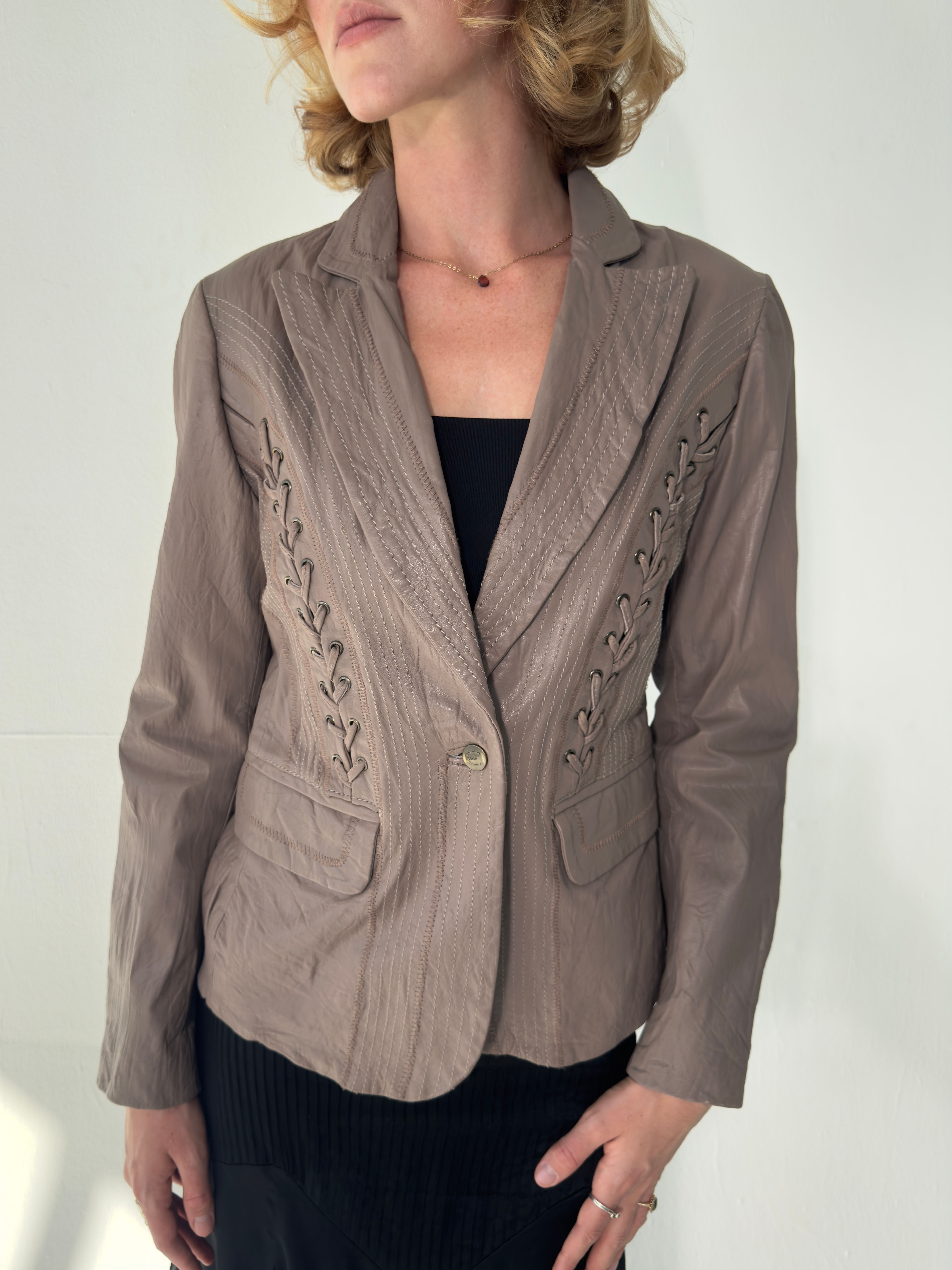 2000s Cavalli Lace-up Jacket