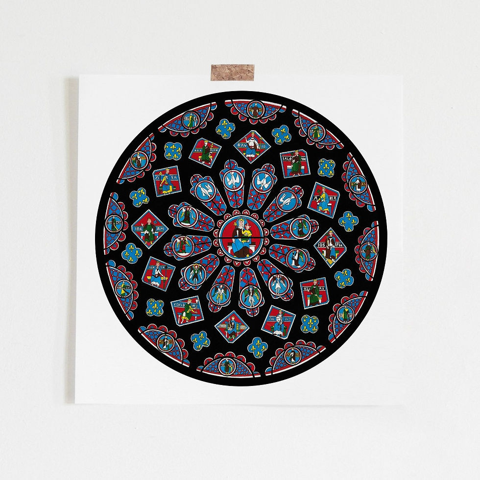 Chartres Cathedral Art Print