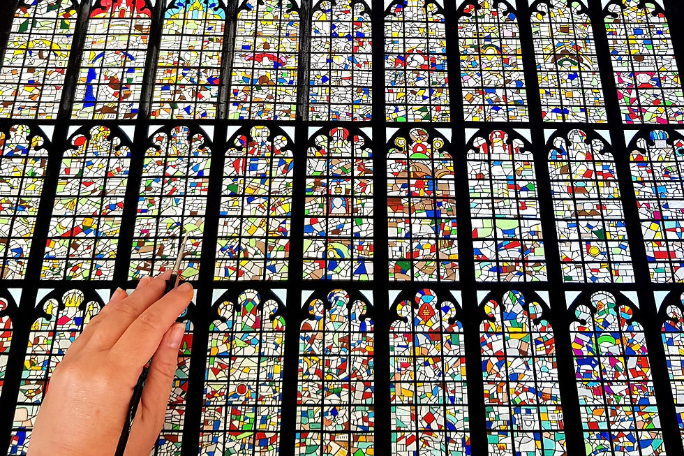 Thumbnail: Winchester Cathedral Painting Close Up Detail