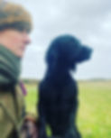 A photo of Emma and her working Cocker Spaniel Kit