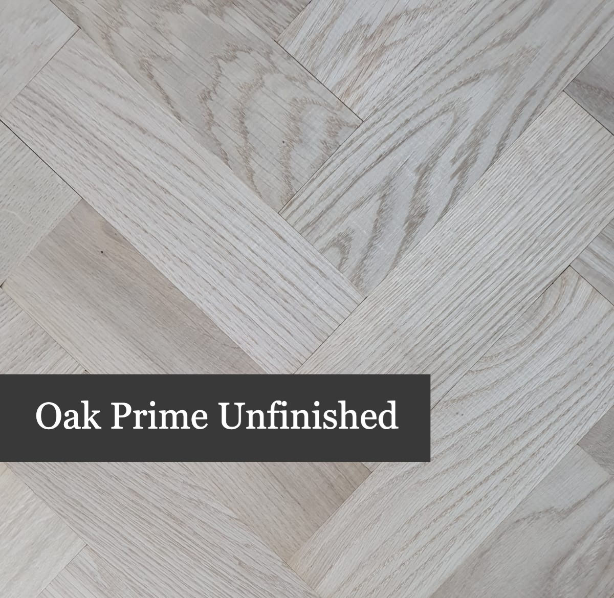 Solid prime oak parquet unfinished
