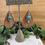 Thumbnail: Turquoise Pendant & Cork  Teardrop Earrings