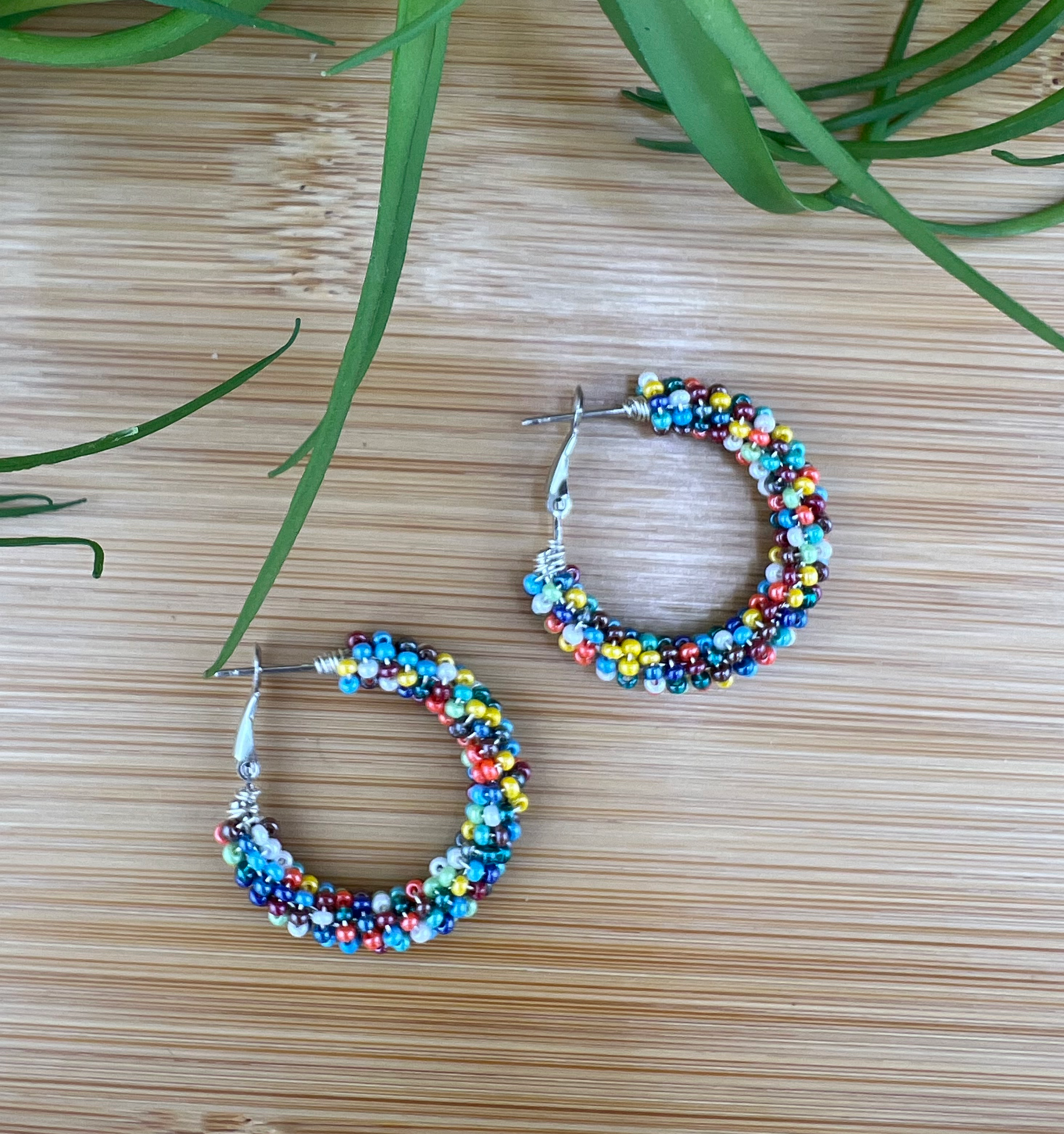 Multi Beaded Hoops