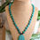 Thumbnail: Hand knotted teal stone necklace 