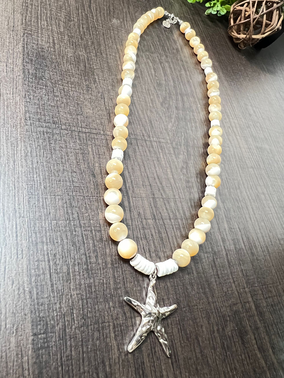 Thumbnail: Tan Starfish Necklace