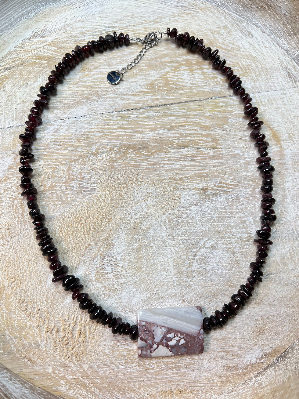 Thumbnail: Picasso Jasper & Garnet Chip Necklace