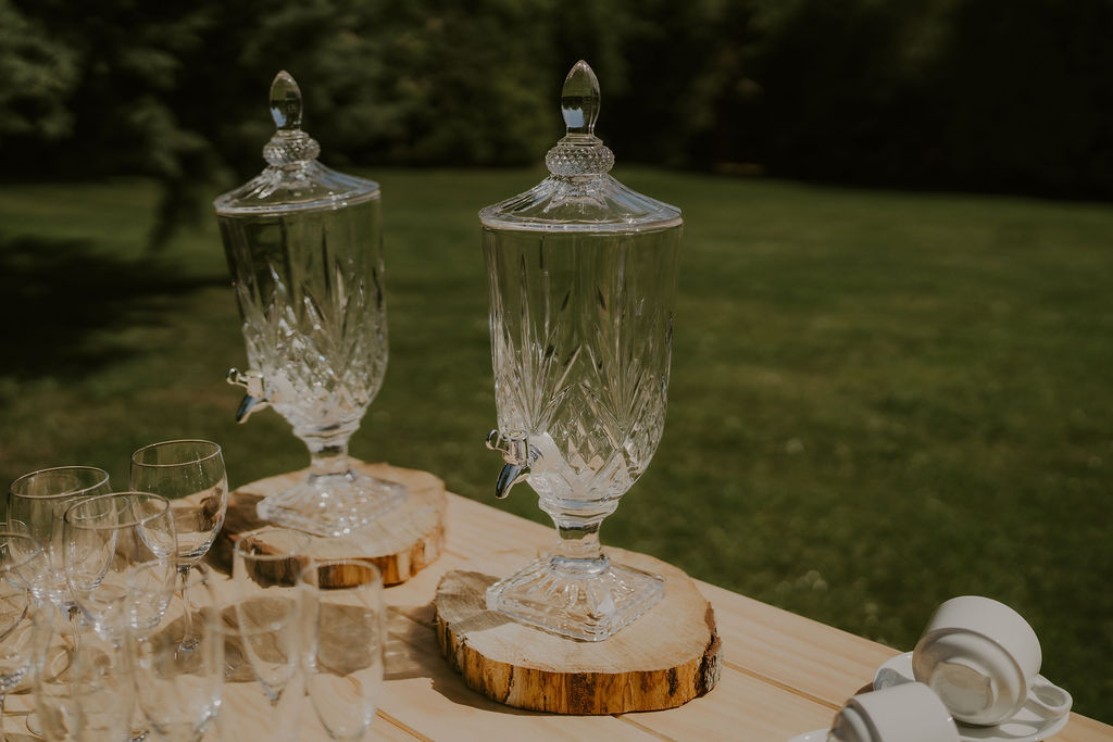 Cut Glass Drink Dispenser