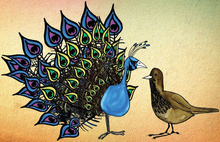 El zorzal y el pavo real, Fábulas Darianas Rubén DarÃo