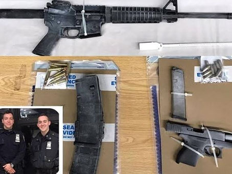 Policía Alto Manhattan incauta fusil de guerra AK-47; pistola y miniciones
