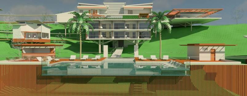 Vista geral do resort