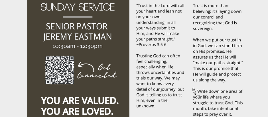 Trusting God in Every Season: A May Reflection from The Chapel