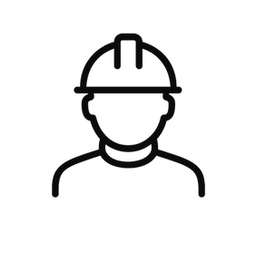 Skid steer operator icon representing 15+ years of experience