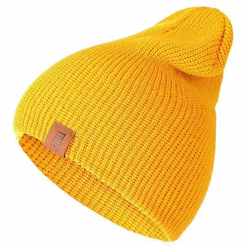 Thumbnail: 1 Pcs Hat PU Letter Casual Beanies for Men