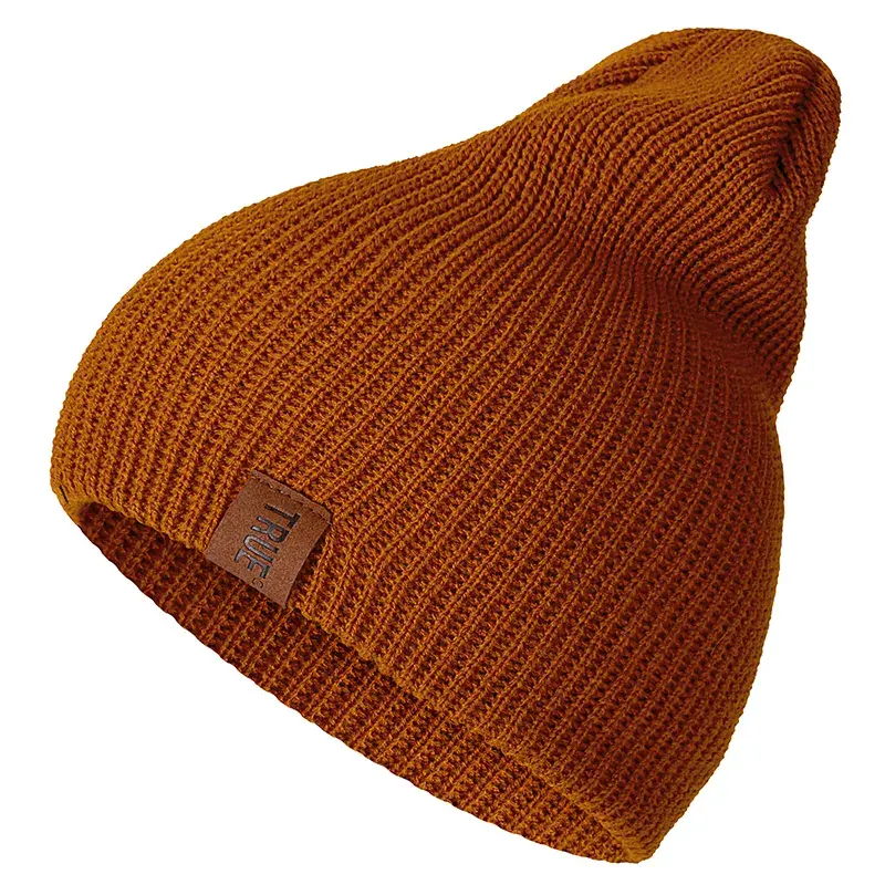 Thumbnail: 1 Pcs Hat PU Letter Casual Beanies for Men