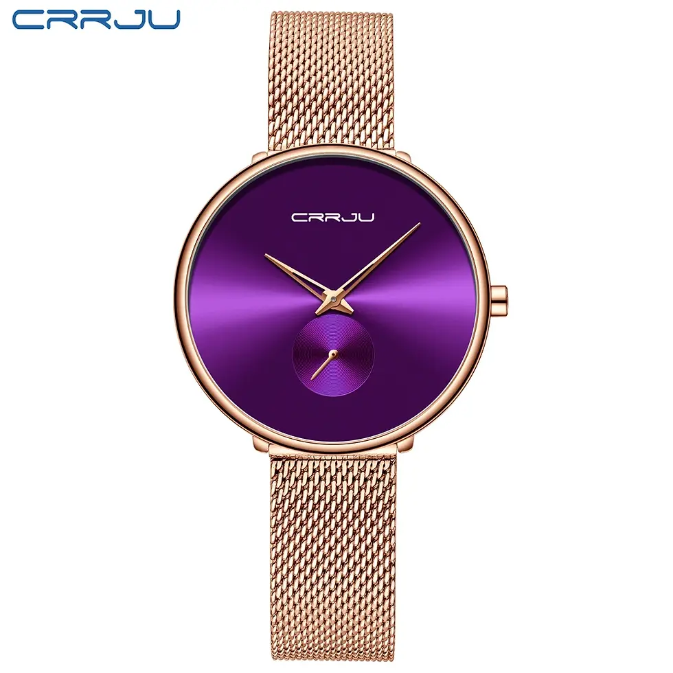 Thumbnail: CRRJU Fashion Women Waterproof Quartz watch