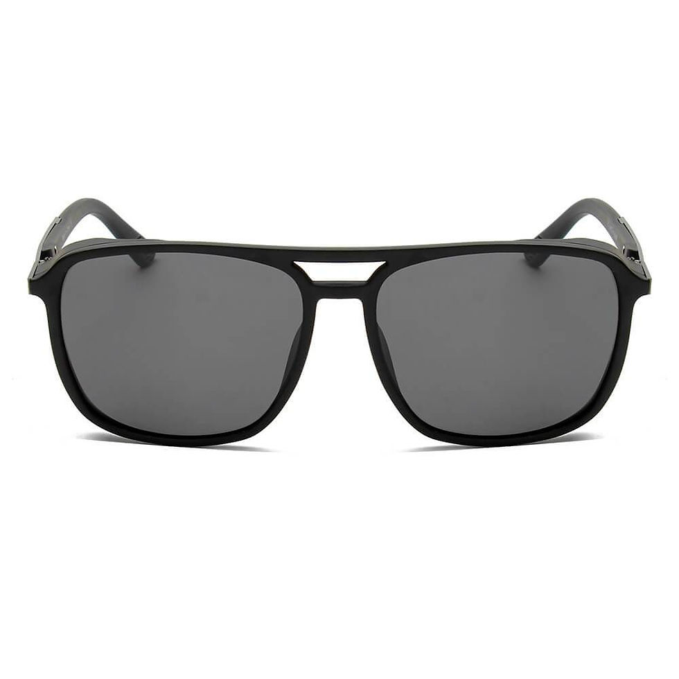 Thumbnail: NAPA | Retro Vintage Flat Brow Bar Polarized Square Fashion Sunglasses