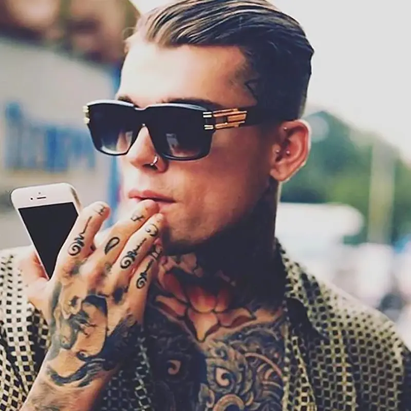 Thumbnail: Classic Grandmaster Retro Gradient Lens Sunglasses