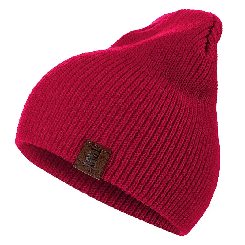 Thumbnail: 1 Pcs Hat PU Letter Casual Beanies for Men