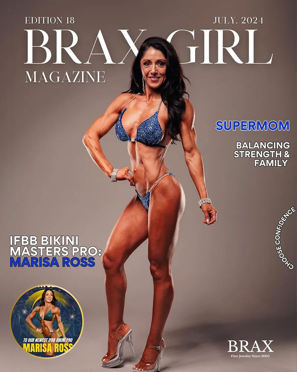 Brax Girl Magazine cover: Marisa Ross, fitness model