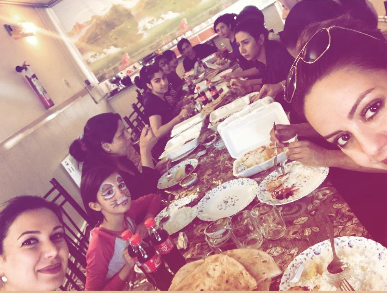Amy in an orphanage in Iran