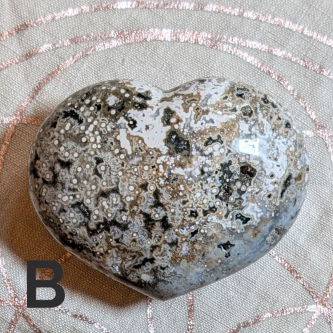 Miniaturbild: Ozeanchalcedon (Ozeanachat, Ozeanjaspis) Herz