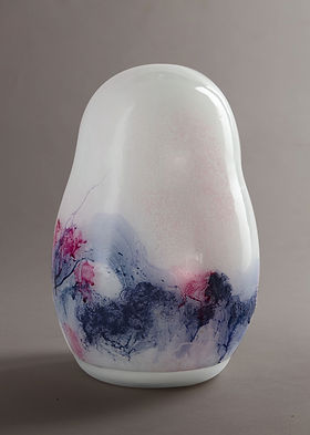 Urne De Crémation Pour Adulte (jusqu'à 100 Kg) - Ailes D'ange Lilas, Métal, Sac Velours Inclus - 27x16,5x16,5 Cm - 4