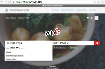 yelp snapshot to help demonstrait how to leave a review on yelp