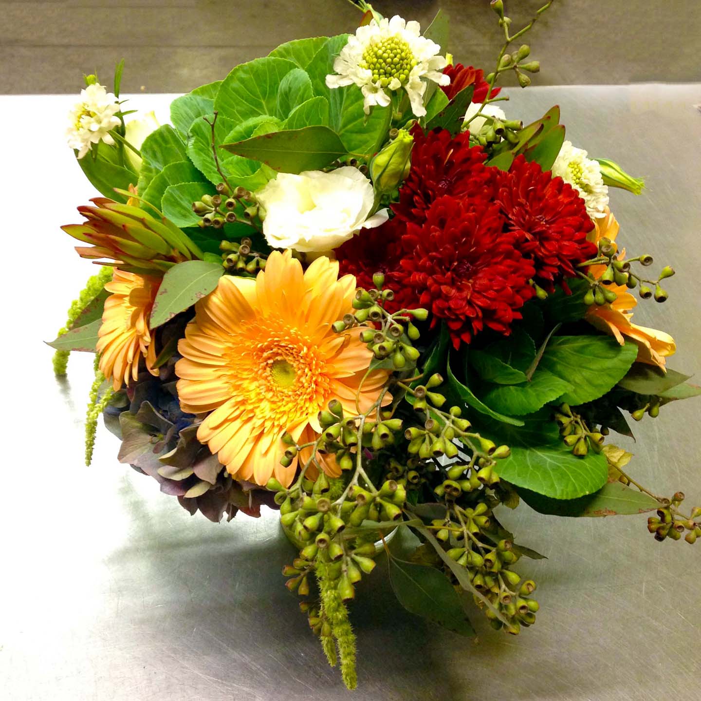 Small fall centerpiece