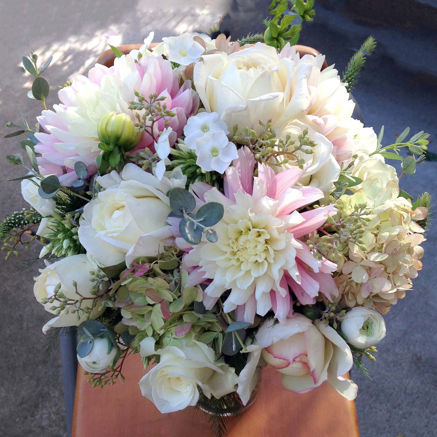Blush pink bridal bouquet
