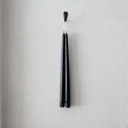 Taper Candle Pair -Black